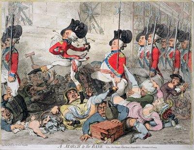 Een Edele, alias een Sans-Culotte, uitgegeven door J. Fores in 1792 door James Gillray