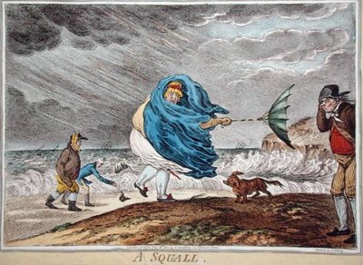 Een Storm door James Gillray