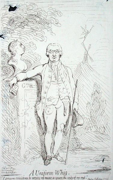 Een Uniforme Whig door James Gillray