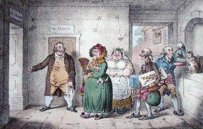 Een Oude Vrijster op Reis door James Gillray