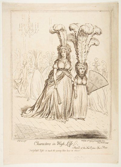 Personages in het Hoge Leven door James Gillray