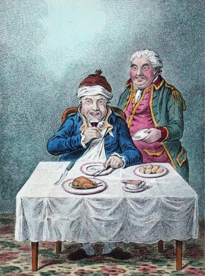 Charming-well Again, gepubliceerd door Hannah Humphrey in 1804 (handgekleurde ets) door James Gillray