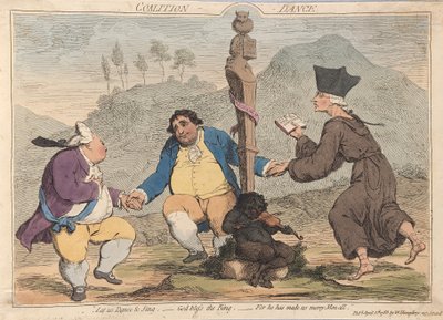 Coalitie dans door James Gillray