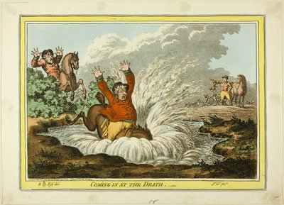 Binnenkomen bij de dood door James Gillray