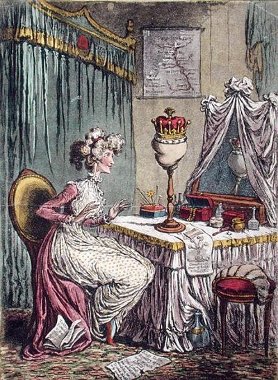 Overpeinzingen over een kroon door James Gillray