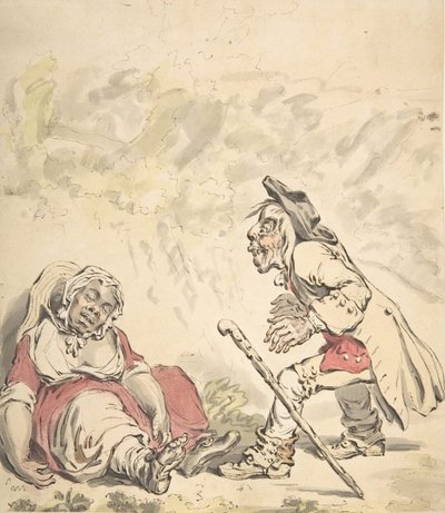 Cymon en Iphigenia, 1796 door James Gillray