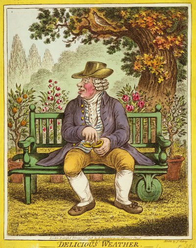 Heerlijk Weer, uitgegeven door Hannah Humphrey, 1808 door James Gillray