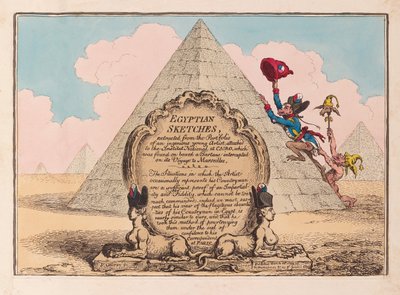 Egyptische schetsen, uitgegeven 1799 door James Gillray