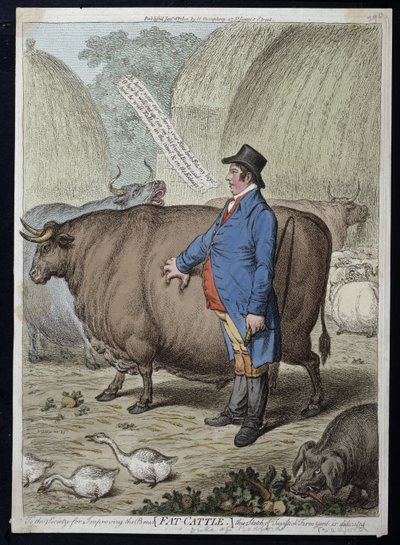 Vet Vee, gepubliceerd door Hannah Humphrey in 1802 door James Gillray