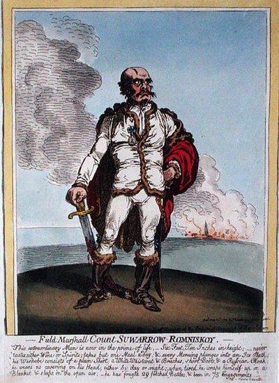 Veldmaarschalk Graaf Suwarrow-Rominiskoy (1729-1800) door James Gillray