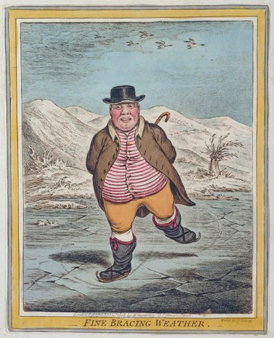 Fijn verfrissend weer, uitgegeven door Hannah Humphrey in 1808 door James Gillray