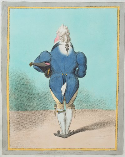 Z.K.H. de Prins van Wales (1762-1830) gepubliceerd door Hannah Humphrey in 1802 door James Gillray