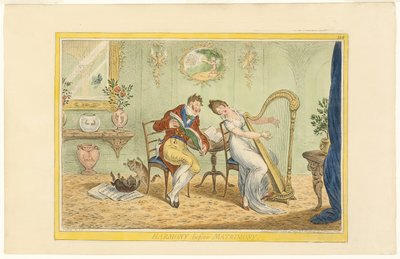Harmonie voor het huwelijk door James Gillray