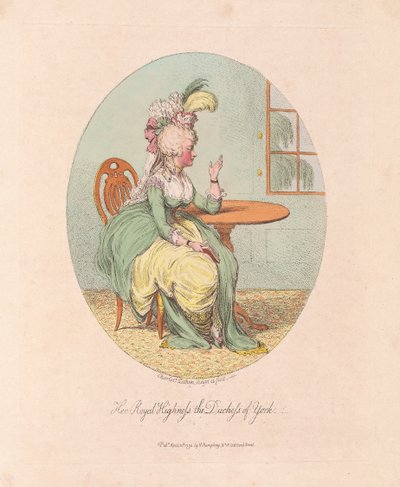 Hare Koninklijke Hoogheid de Hertogin van York door James Gillray