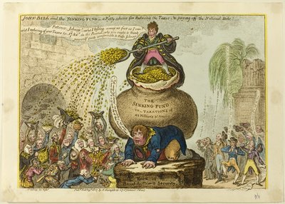 John Bull en het zinkfonds door James Gillray