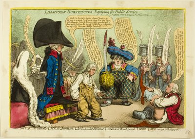 Lilliputtersvervangers, Uitrusting voor openbare diensten door James Gillray