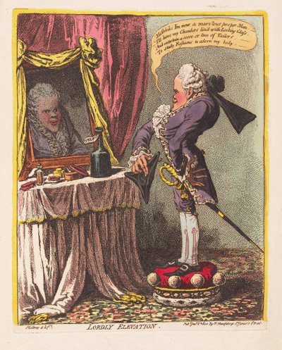 Heerlijk Verheven, uitgegeven 1802 door James Gillray