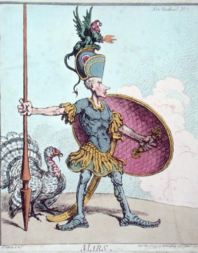 Mars door James Gillray