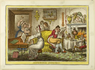 Matrimoniaal-Harmonisch door James Gillray