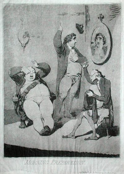 Ochtendvoorbereiding door James Gillray