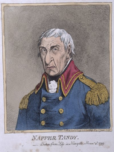 Napper Tandy (1740-1803) gepubliceerd door Hannah Humphrey in 1799 door James Gillray
