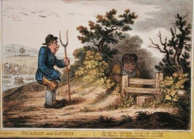Palemon en Lavinia, uitgegeven door Hannah Humphrey in 1805 door James Gillray