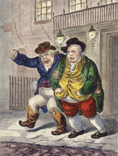 Zuilen van de Grondwet: Drie uur en een Bewolkte Ochtend, 1809 door James Gillray