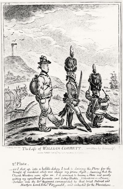 Plaat 2, uit Het Leven van William Cobbett, geschreven door hemzelf, gepubliceerd door H. Humphrey, 1809 door James Gillray