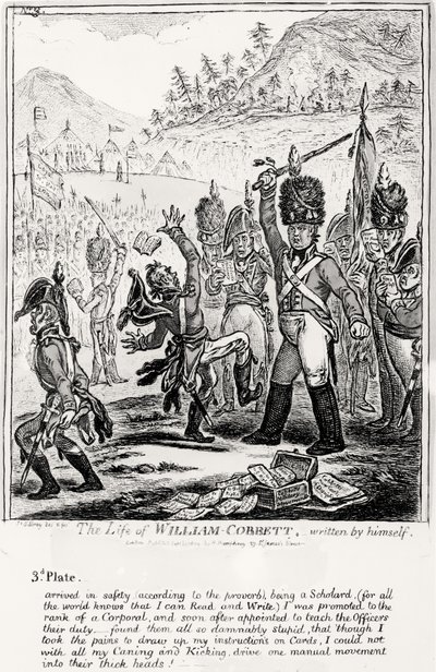 Plaat 3, uit Het Leven van William Cobbett, geschreven door hemzelf, gepubliceerd door H. Humphrey, 1809 door James Gillray