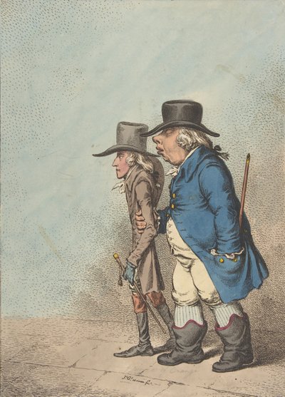 Pylades en Orestes, 1 april 1797 door James Gillray