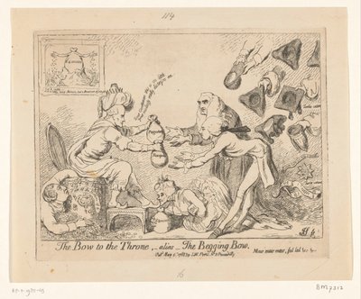 Spotprent op Warren Hastings, 1788 door James Gillray