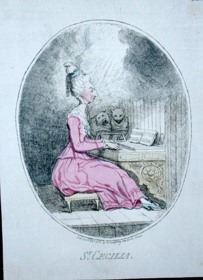 St. Cecilia door James Gillray