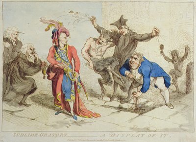 Sublime Oratie: Een Weergave ervan door James Gillray