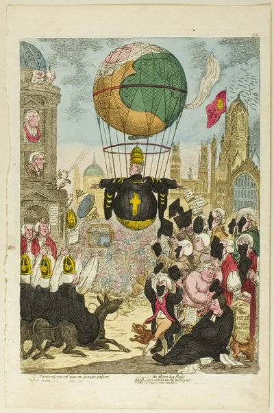 Tentand via est qua me quoque possim tollere humo door James Gillray