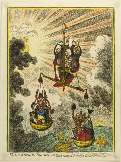 De kabinetsbalans door James Gillray