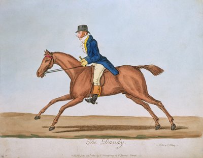 De Dandy, uitgegeven door Hannah Humphrey door James Gillray