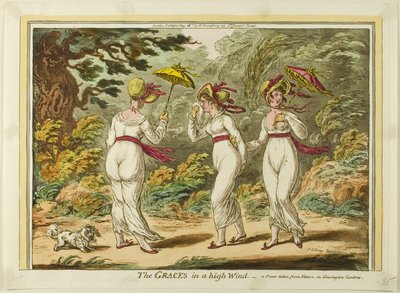 De genaden in een hoge wind door James Gillray
