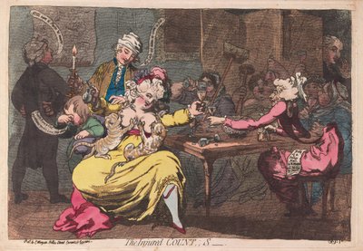 De Gewonde Graaf, gepubliceerd 1786 door James Gillray