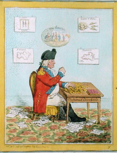 Het leeuwendeel door James Gillray