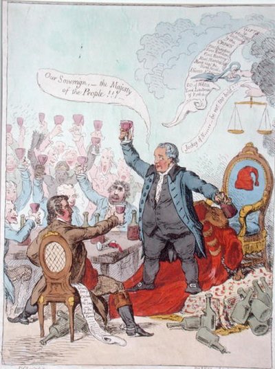 De Loyale Toast door James Gillray