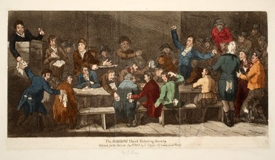 The ROBBING Hood Debating Society, uitgegeven door S. Tipper, 1 januari 1809 door James Gillray