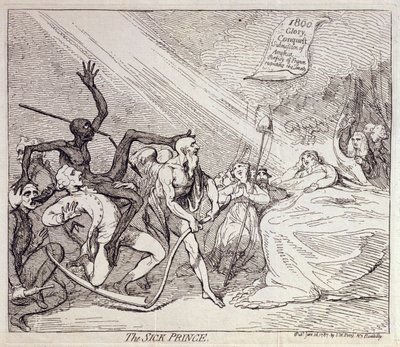 De Zieke Prins door James Gillray