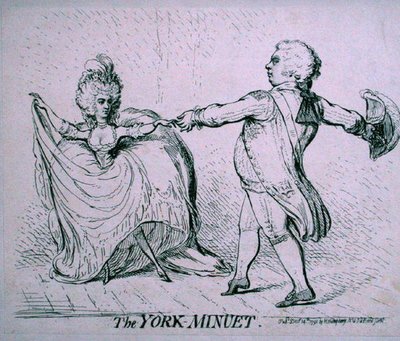 De York Menuet door James Gillray
