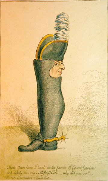 Dertig jaar heb ik in de parochie van Covent Garden gewoond door James Gillray