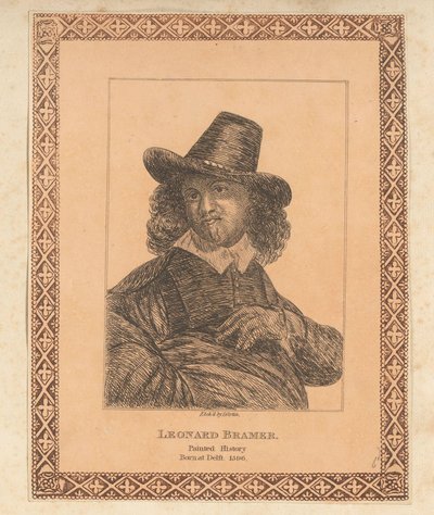 Portret van Leonaert Bramer door James Girtin