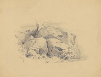 Rotsen, 1839 door James Goodwin Clonney