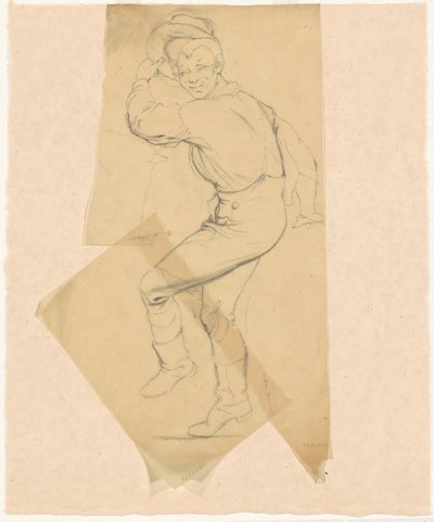 Studies voor "Dans op een stenen boot" en "In het korenveld" door James Goodwyn Clonney