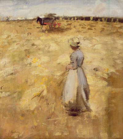 Veldwerkers in de Lothian, 1883 door James Guthrie