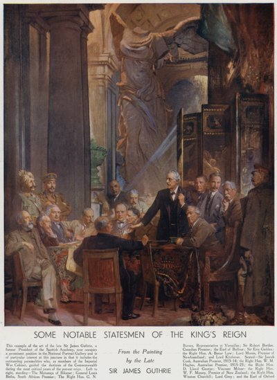 Enkele opmerkelijke staatslieden uit het bewind van koning George V door James Guthrie