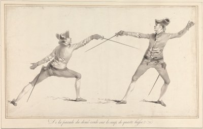 De parade van de halve cirkel op de slag, van Quarte Basse door James Gwin